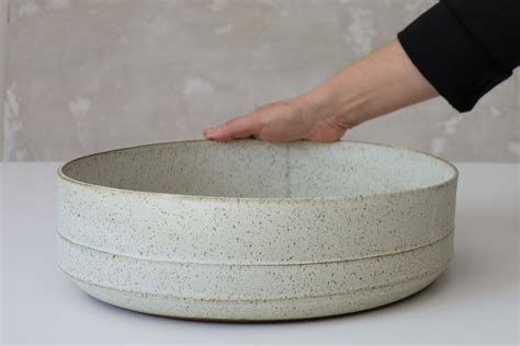 Extra Large Ceramic Bowl White Ceramic Serving Bowl Modern Etsy