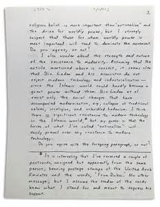 Report Details Unabombers Handwritten Prison Correspondence Daily