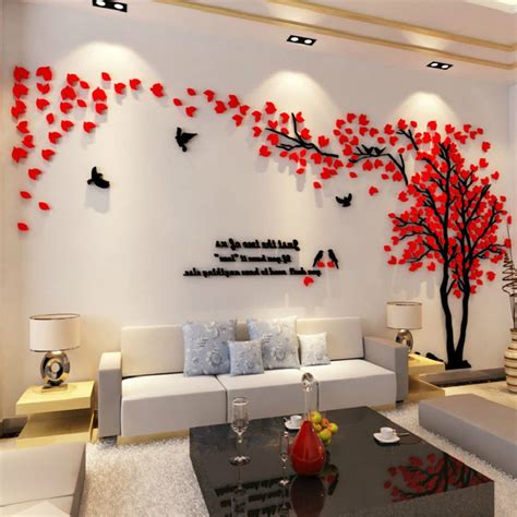 Buy Removable 3d Acrylic Wall Stickers Large Tree