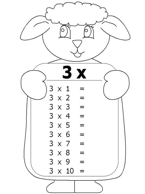 3 Times Table Worksheets To Print Activity Shelter