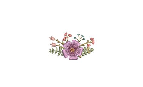 Tiny Flowers Machine Embroidery File Design 3 X 3 Inch Hoop Mini