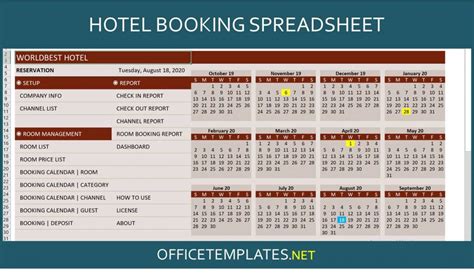 Hotel Reservation Manager Officetemplatesnet