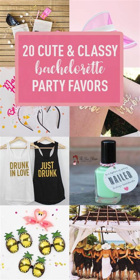 Whatever you're looking for, we gotchu. 20 Cute & Classy Ideas for Bachelorette Party Favors | Bachelorette party favors, Bachelorette ...
