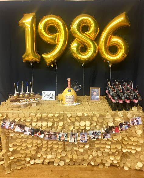 Mens 30th birthday party themes. Male 30th birthday ideas. Black and gold | 30th birthday ...