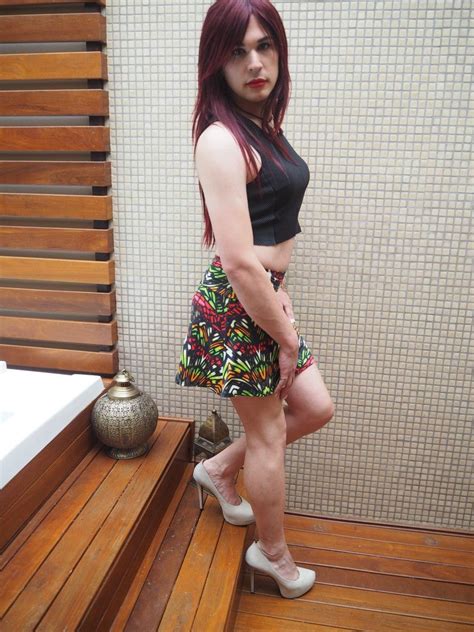 Crossdressers Samantha Floral Skirt Short Dresses Flickr Lady People Skirts Fashion