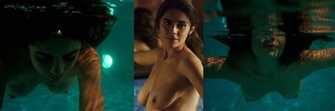 Greta Scarano completely naked shows her boobs in La Verità Sta In
