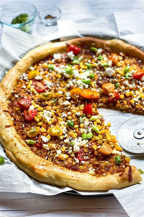 If you like a fiery kick with a delicate sweetness, then these carrots are a perfect side dish to your dinner. Roasted Street Corn Pizza with Pancetta - 31 Daily