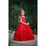 Ball Gown Jewel Red Kids Girls Dress CH0154  4promcouk
