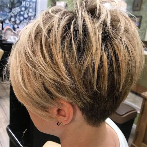 30 fantastic short hairstyles front and back view louis 29 10 2013 see also short layered haircuts with side fringe image from short hairstyles topic here we have another image short layered haircuts front and. Undercut Pixie For Fine Hair in 2020 | Thin hair haircuts ...