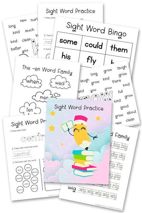 Sight Word Practice Book 220 Pages Sarah Titus