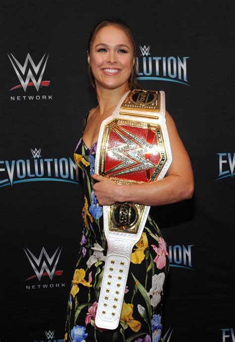RONDA ROUSEY At WWEs First Ever All Womens Event Evolution In Uniondale HawtCelebs