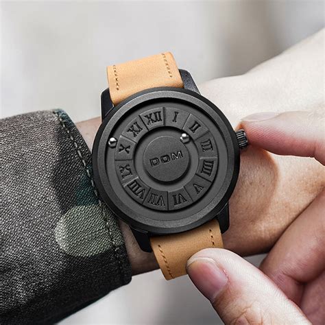 Fashion Quartz Wristwatches Mens Quartz Watch Magnetic Pointer