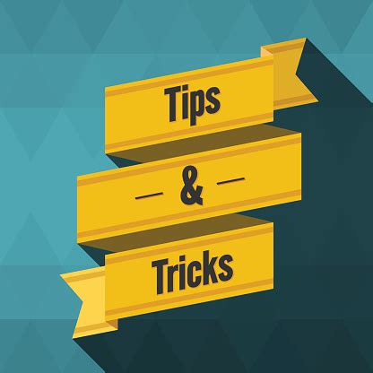 Tips And Tricks Ribbon Design Stock Illustration - Download Image Now - iStock