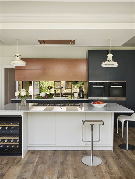 Roundhouse Urbo Matt Lacquer And Patinated Bronze Bespoke Kitchen