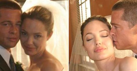 brad pitt angelina jolie wedding photos it s not the first time brangelina have tied the knot