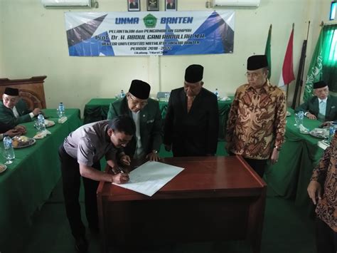 Pelantikan Rektor Baru Unma Banten Unma Banten