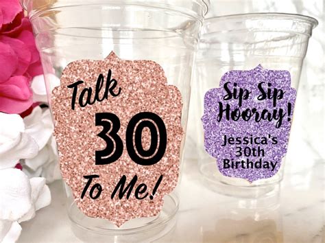 30th Birthday Cups 30th Birthday Party Favor 30 Af Dirty Etsy