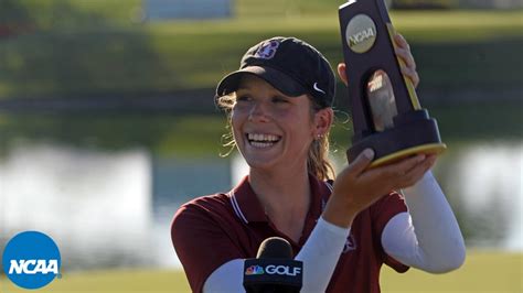 Watch The Final Hole Stanfords Rachel Heck Clinches 2021 Ncaa Golf Individual Title
