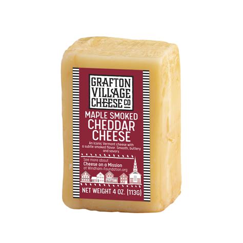 Maple Smoked Cheddar Grafton Village Cheese