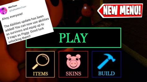 Piggy New Menu And Abilities Update How To Unlock All Powerups