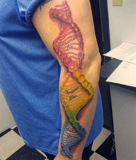 Top 31 Dna Tattoo Ideas 2021 Inspiration Guide Dna Tattoo Sleeve
