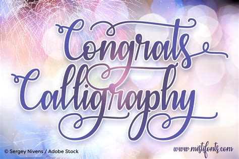 Get the free calligraphy font sheets. Congrats Calligraphy Font by Misti's Fonts | FontSpace