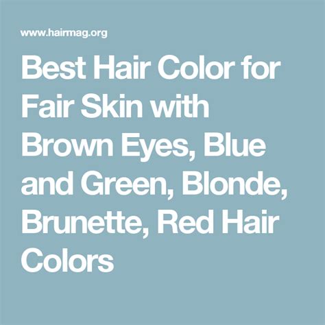 Best Hair Color For Fair Skin With Brown Eyes Blue And Green Blonde