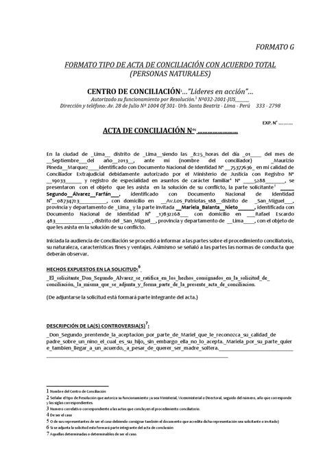 Ejemplo De Acta De Conciliacion Laboral Nuevo Ejemplo Gambaran