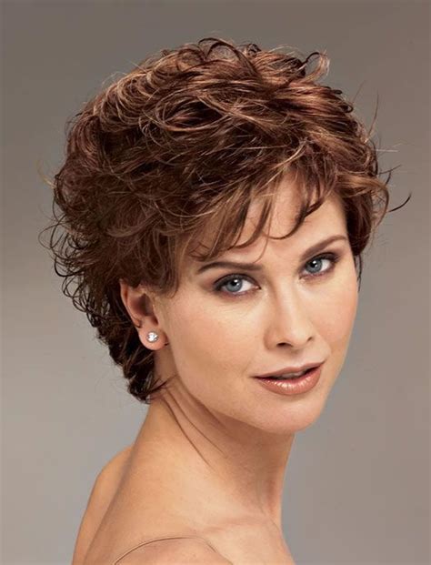 Very short wavy haircut with a longer top. Curly Short Hairstyles for Older Women Over 50 - Best Short Haircuts 2018-2019 - HAIRSTYLES
