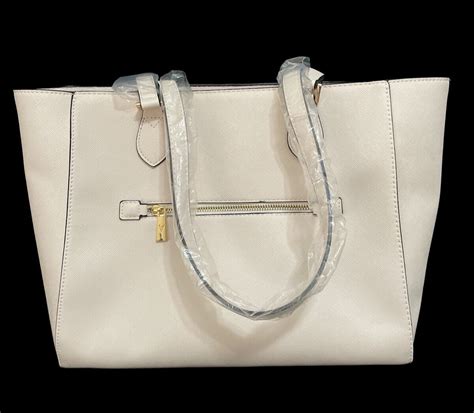 New Vanessa Williams Lush Collection Large Tote Bag Off White Handbag Purse Nwt Ebay