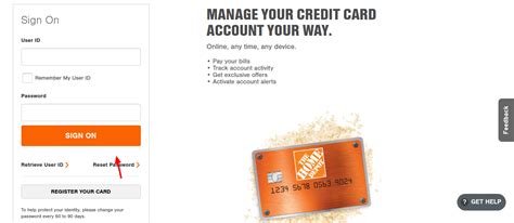 The home depot consumer credit card is not a traditional store credit card with a loyalty program. www.homedepot.com/mycard - Access To Your Home Depot Credit Card Account