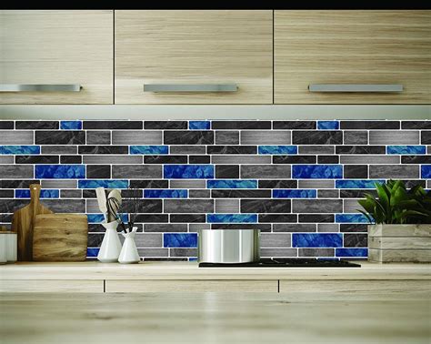 33 Design Idea Adhesive Backsplash Tiles For Kitchen Sample Desain