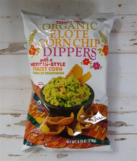 Trader Joe S Organic Elote Corn Chip Dippers With Mexican Style Street Corn Flavored Seasoning