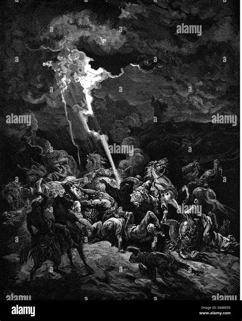 Religion Biblical Scenes Elias Having Fire Falling From Heaven