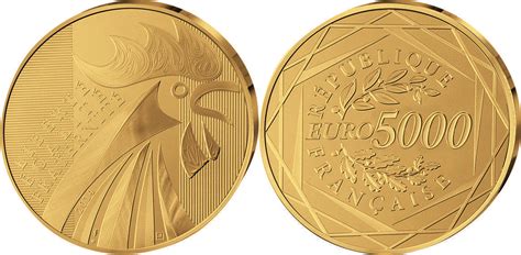Convert currency 5000 eur to rub. Frankreich, 5000 Euro 2014, Gallischer Hahn, PP, Etui ...