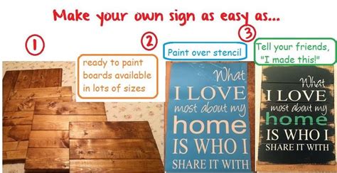Easy Make Your Own Wood Sign Supplies For