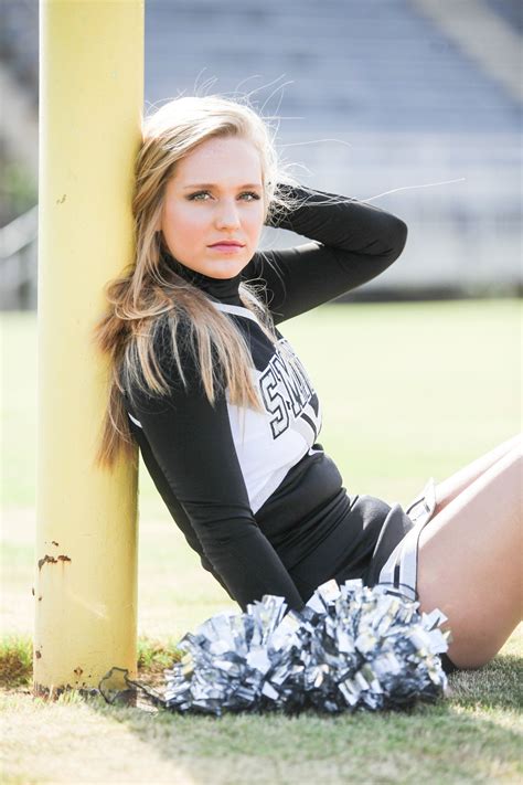 high school senior cheerleader individual portrait