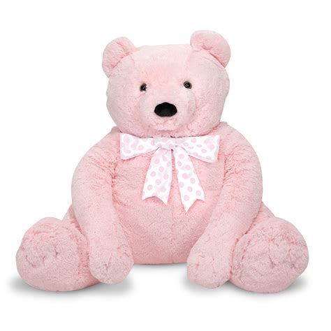Searching for other premium mocha giant teddy. Melissa & Doug Jumbo Pink Teddy Bear - Plush by OJ ...