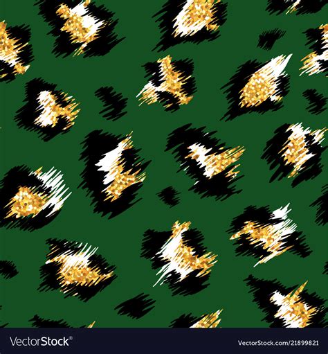 Fashionable Leopard Seamless Pattern Spotted Vector Image
