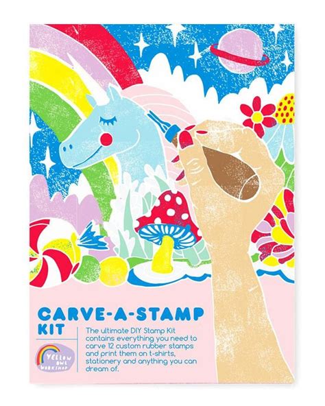 Diy Carve A Stamp Kit Diy Stamp Yellow Owl Workshop Custom Rubber
