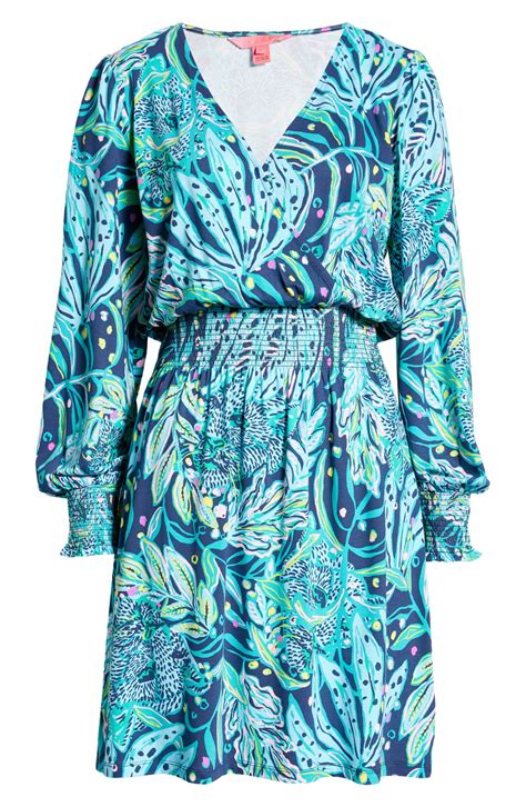 Lilly Pulitzer® Talley Smocked Waist Long Sleeve Dress Nordstrom