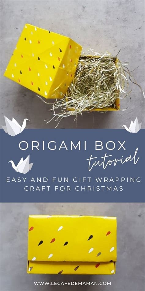 Origami Box Tutorial Le Café De Maman