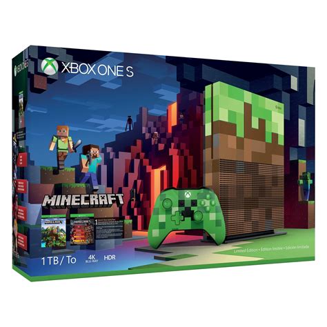 Microsoft 23c 00001 Xbox One S Minecraft Limited Edition 1tb Gaming