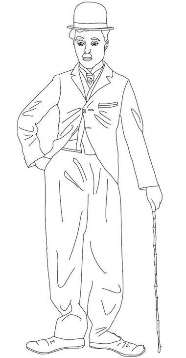 Iconic Charlie Chaplin Coloring Pages - Coloring Pages