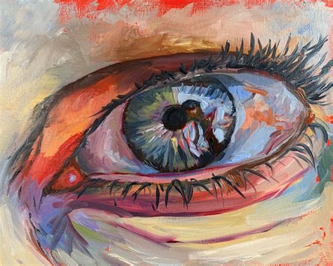 Watching Eye Painting By Vita Schagen Artmajeur Porträtmalerei
