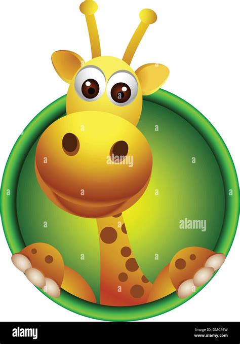 Cute Giraffe Head Cartoon Stock Vector Image And Art Alamy