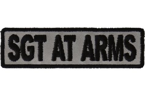 Sgt At Arms Patch Motorcycle Club Patches For Bikers By Ivamis Patches