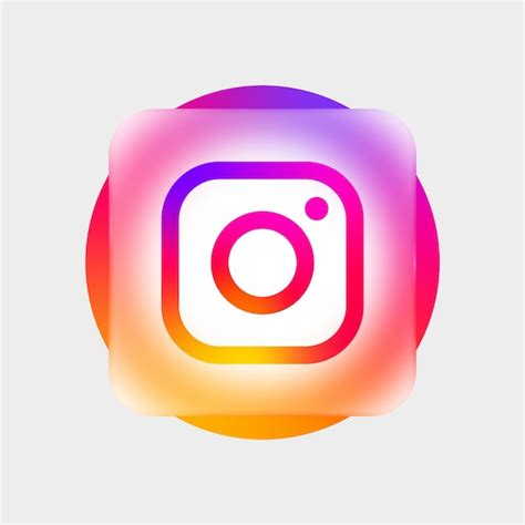 Premium Vector Instagram Logo Social Media Icons In Glassmorphism