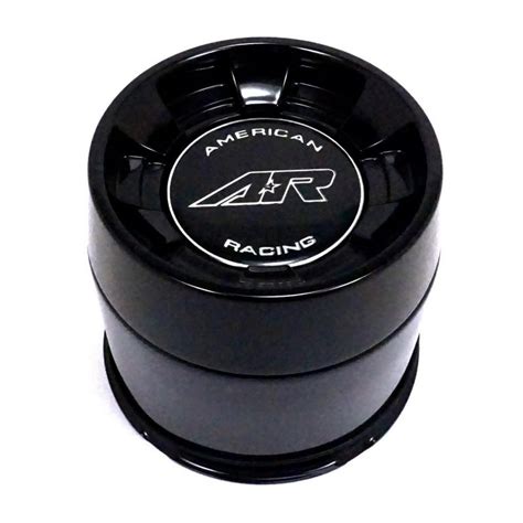 American Racing Gloss Black Push Thru Wheel Center Hub Cap 5 Lug 5x150