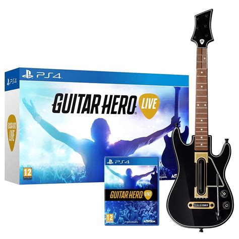 Sony Ps4 Guitar Hero Live Wireless Guitar Bundle Game Set Kit
